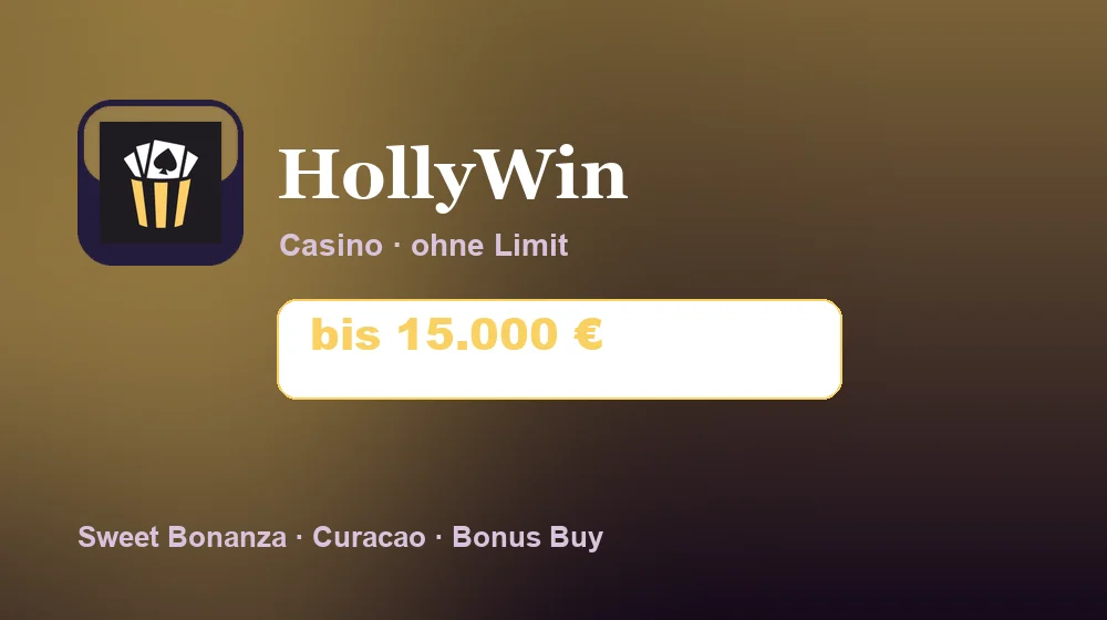 Screenshot von HollyWin Casino